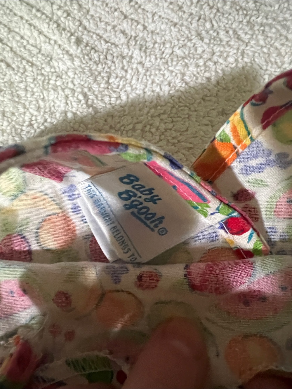 Bright Fruit Print vintage Baby Bubble - Picture 3 of 3